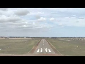 PH-PHS Partenavia P.68B landing at Geraldton airport Western Australia