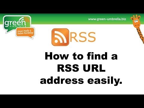 How to find a RSS URL address for any website