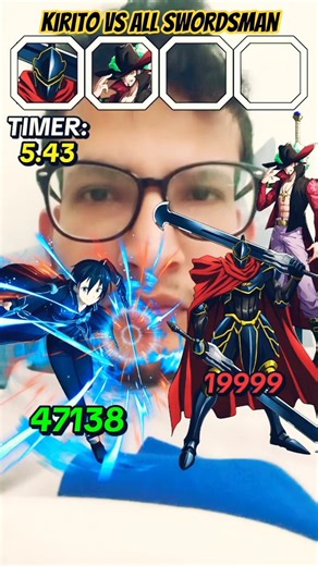 Kirito vs all swordsman... #kirito #anime #shorts #gaming