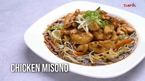 Let's satisfy your Japanese food cravings with our Simpol version of Chicken Misono! Absolutely mouth-watering recipe that your family will surely enjoy! Try it now! #SimpolRecipe INGREDIENTS cooking oil 1 tablespoon minced garlic 1/4 cup julienned carrots 1 cup beansprouts 1 cup chopped cabbage 1 pc. sliced white onion black pepper 4 tablespoons Japanese soy sauce 3 tablespoons washed sugar 1 tablespoon butter 2 pieces chicken breast, strips 1 tablespoon minced ginger Meat: Fresh Options Meatsh