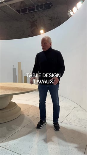 One of our featured tables made out of our very own Vals stone - The Lavaux #luxurybrands #luxurybusiness #luxurydesign #landscapedesign