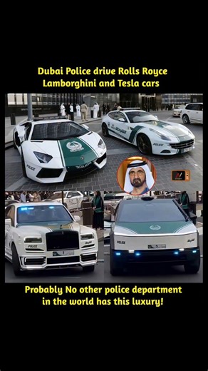 The $10 MILLION Police Fleet 🤯 || Rolls-Royce, Lambo, & Cybertruck 🔥||#Dubai#Police#Viral #subscribe