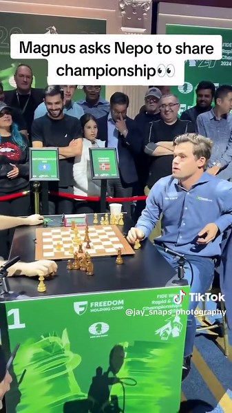 Magnus Carlsen and Nepo Discuss Shared Championship Title