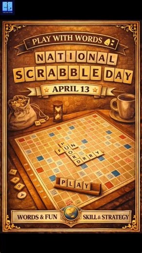 National Scrabble Day 🔤 | Fun With Words 🧩 #Scrabble #WordGame #Shorts