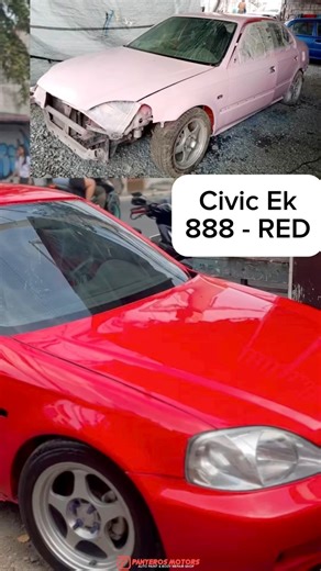 Civic EK in 888 Red, Full change color paint job! | 𝙋𝙖𝙣𝙮𝙚𝙧𝙤𝙨 𝙈𝙤𝙩𝙤𝙧𝙨 𝙥𝙖𝙞𝙣𝙩 𝙨𝙝𝙤𝙥