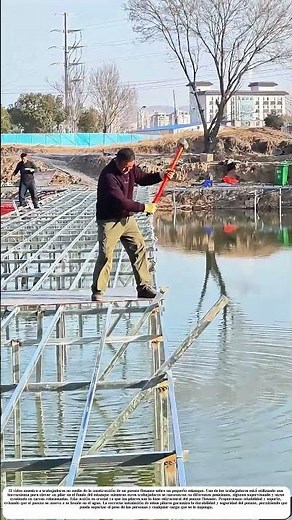 Construyendo un puente flotante: Cómo los pilotes aseguran la estabilidad
