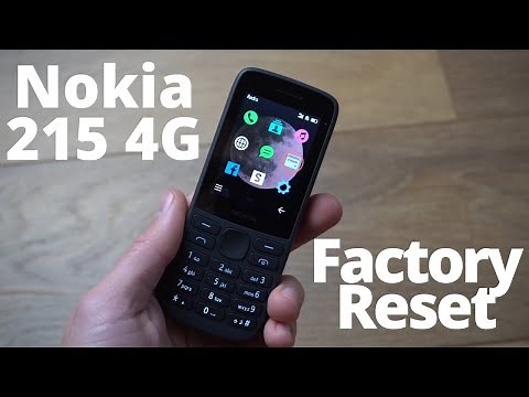 How to Factory Reset / Restore Nokia 215 4G Mobile Phone.