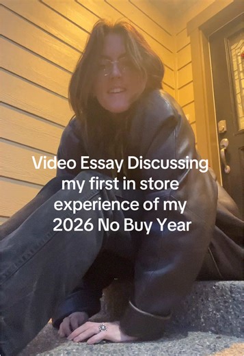 Video Essay Style Content: a full sesh discussing the first window shopping outting of my Use What I Have Year and the relationship between self worth, identity, and overconsumption. #usewhatihaveyear #nobuyyear #debtfreejourney