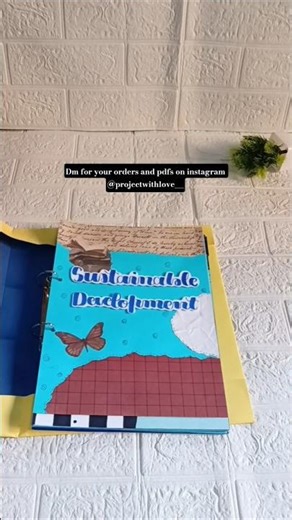 class 12th economics project on sustainable development. #trending #schoolproject #viral