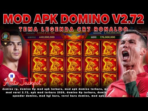 🔴NEW UPDATE APK DOMINO V2.72 TERBARU TEMA CR7 TANPA PASSWORD X8 SPEEDER GACOR AUTO JP‼️