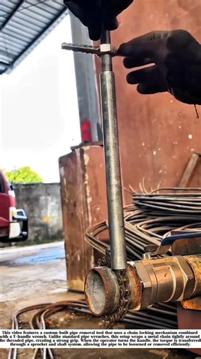 Homemade Pipe Chain Wrench – A Very Powerful Tool! #shorts