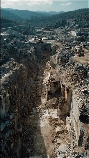 A Massive Quarry System Was Found With Transport Routes Still Visible