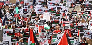 100,000 protesters join pro-Palestine march through London