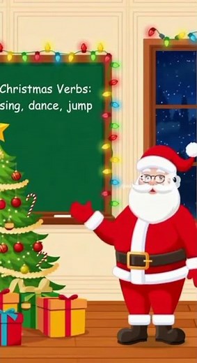 Christmas Verbs Song – Learn Action Words with Fun Christmas Vocabulary (Short)