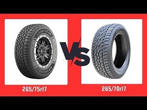 Tire Size 265/75r17 vs 265/70r17