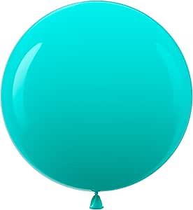 Bezente Teal Giant Balloons 36 Inch - 8 Pack Jumbo Teal Balloons Large Round Turquoise Latex Balloons for Wedding Bridal Shower Birthday Party Backdrop Decorations