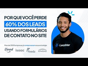 Por que você perde 60% dos leads usando formulários de contato no site?