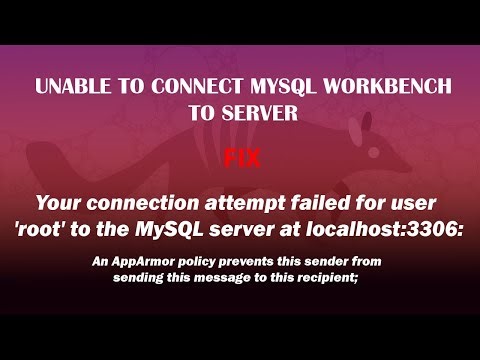 UBUNTU FIX: Your connection attempt failed for user 'root' to the MySQL server at localhost:3306: