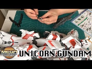 MEGA SIZE! Unicorn Gundam Time Lapse Build