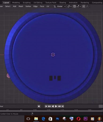 how to modeling digital crown in blender