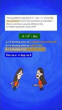 Quadratic equation with parameter 'a' and unknown variable 'b' | ZIM Academy