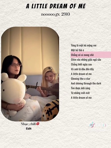 A little dream of me || #lyrics #tamtrang #nhachaymoingay #viral #xuhuongtiktok