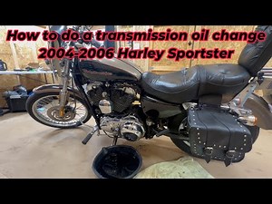 How to change transmission oil on a 2004-2006 Harley Davidson Sportster