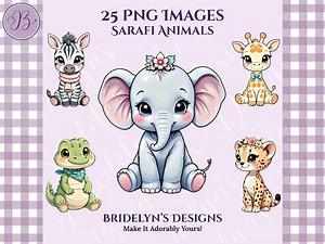Safari Clipart Bundle, Jungle Animals PNG, Cute Safari Animals, Wild One Birthday Clipart, Zoo Clipart, Baby Safari Nursery, Jungle Stickers - Etsy