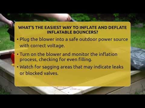 What's The Easiest Way To Inflate And Deflate Inflatable Bouncers? - Outdoor Play Pros