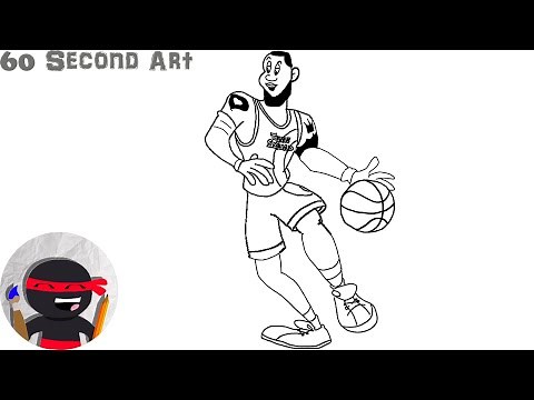 How To Draw Space Jam Lebron James (Toon Squad) | Easy, Step By Step Tutorials For Beginners