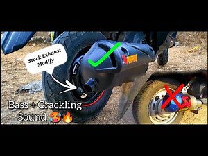 Honda Dio Stock Exhaust Modification || Awesome Sound 🥵🔥💥
