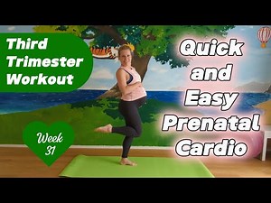 Easy Third Trimester Cardio Workout | Pregnant 31 weeks + 3 days