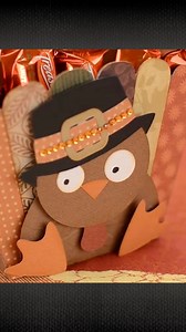 Bring the smiles for Thanksgiving dinner when you craft this cute favor. Pro tip: sub plain black marker dots for the eyes for a different look. One thing’s certain—this turkey’s got too much style to be on the menu. #cardstockcrafts #Thanksgiving2025 #cricuthacks #svg #crafting | SVGCuts