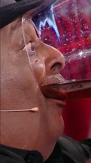 Have you EVER seen someone drink so fast? 🤯