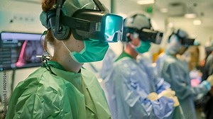 Medical Professionals Use Virtual Reality Simulation, Imagine a virtual reality simulation that allows medical students to practice surgical procedures in a realistic and risk-free environment