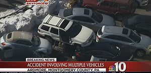 Airborne Jeep Lands on Top of Cars at Dealership