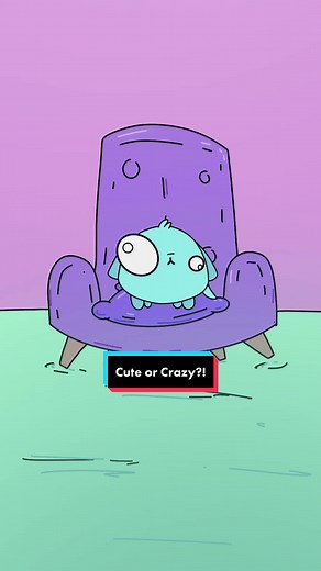 Cute or Crazy? Animated Dog Short Video