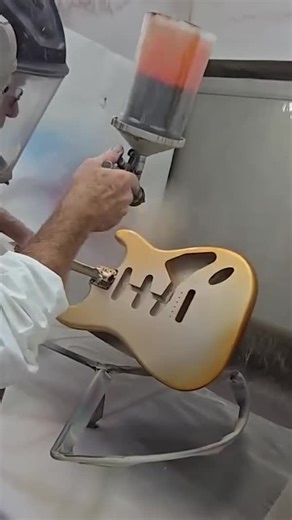 170K views · 1.4K reactions | Jay Nelson is back again with a stunning Strat sprayed with Nitrocellulose Lacquer in Candy Tangerine.  | Fender | Facebook