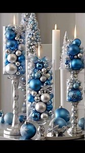 💙💙💙 Thinking Blue Christmas Decorations Ideas #diychristmasdecor #christmasdecorations #bluechristmasdecor | Debra Swain