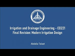 Final Revision: Modern Irrigation Design