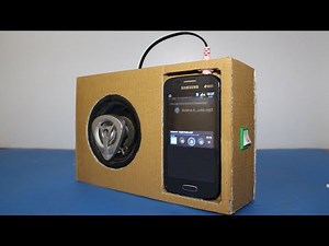 How to Make a Speaker Amplifier from Cardboard for Phone