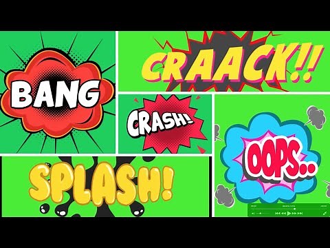 Green Screen Cartoon Effects For Youtube Channels #1
