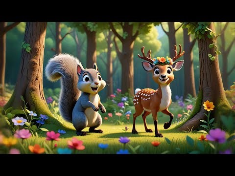 Two Spinning Teddies Hug a Tree | Friendship & Movement Song for Kids | Educational Nursery Rhyme