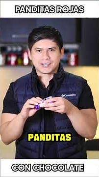 PANDITAS ROJAS CUBIERTAS CON CHOCOLATE🍫 #comida #viral