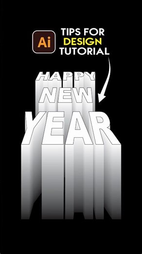 Adobe Illustrator Tutorial: 3D Text Design for Beginners