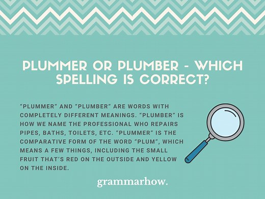 Plummer or Plumber - Which Spelling Is Correct?