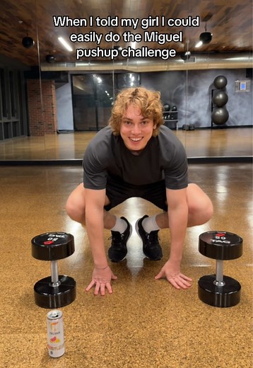 Elite Athlete Tackles Miguel Push-Up Challenge