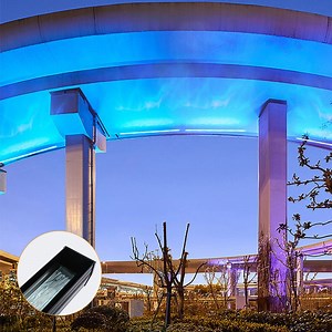 [Hot Item] 3D Dynamic Ripple Lights LED Water Pattern Linear Wall Washer Light 48W 60W RGB DMX Dimmable Colorful Building Facade Lighting