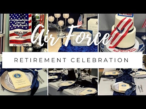 Air Force Retirement Party | Decorate With Me | EOE Designs