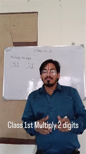 Vijay pandat | Class 1st Multiply 2 digits | Instagram